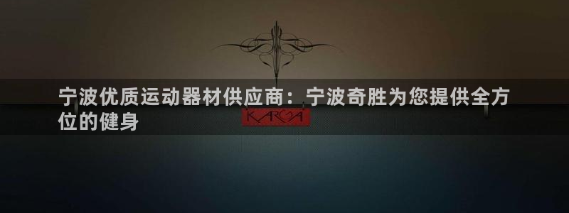 意昂3集团logo：宁波优质运动器材供应商：宁波奇胜